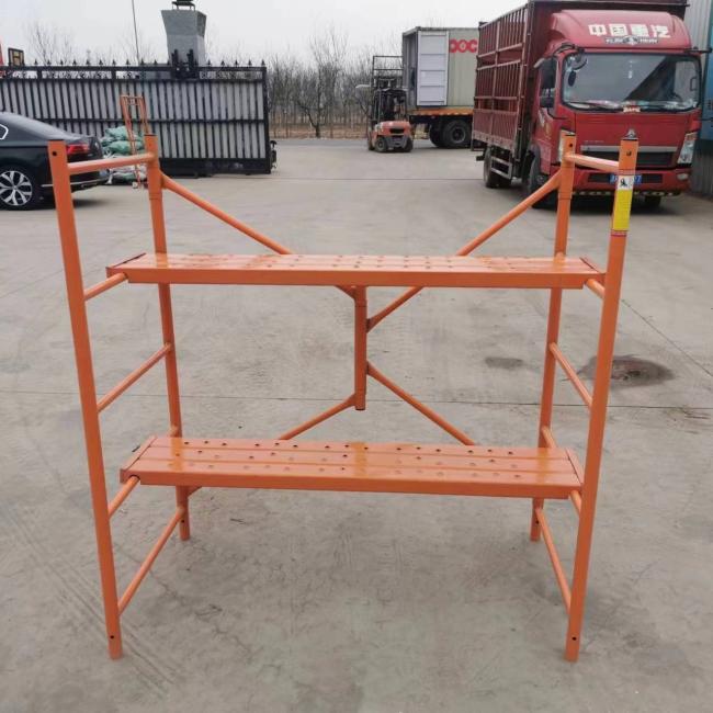 Frame scaffolding system in industrial application