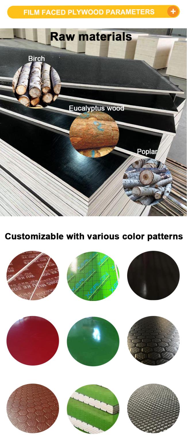 Phenolic Film Faced Plywood Sheets showing construction application