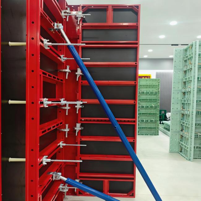 Aluminum frame formwork system installation and application