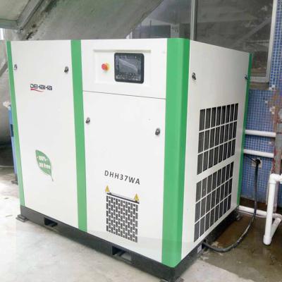 中国 50HP Variable Frequency Quiet Oil-free Screw Air Compressor for Medical Industry 販売のため