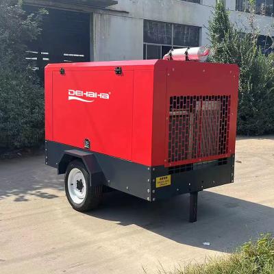 China Customized Portable Mining Diesel Engine Air Compressor Industrial 8 Bar 18.5 KW for sale