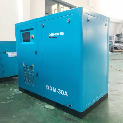 China 22Kw 30Hp Intelligent Control Fix Speed Two Stage Screw Air Compressor for sale