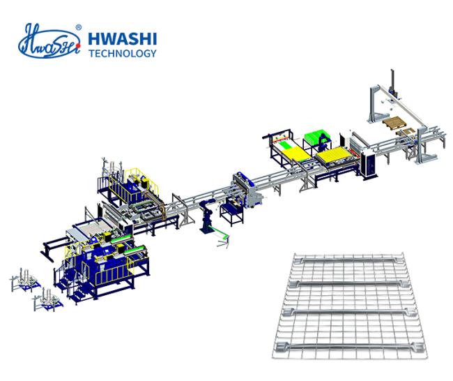 Hwashi Swinq Basewire Frame Welding Machine Iron Wire Row Welding Machine