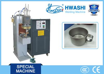 China CE Standard Capacitor Welding Machine , Cup Handle Stainless Steel Spot Welder for sale