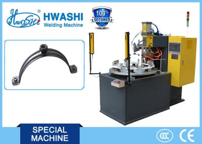 China Steel Pipe Clamp / Pipe Hold Welding Machine, CNC Spot Welding Machine With Rotary Table for sale