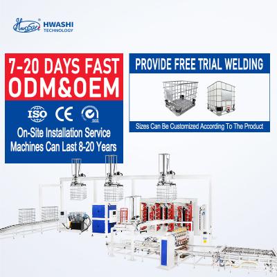Chine Ligne de production de cadre de cage de réservoir IBC Machine de soudage de cadre de cage IBC entièrement automatique à vendre