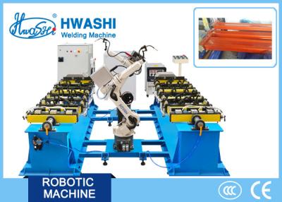 China 6- Axis Industrial Robotic Welding Machine , Iron Storage Rack Automatic Mig Welder for sale