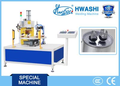China Rotary Table Type Automatic Spot Welding Machine for Motor Run Capacitor Top Case for sale