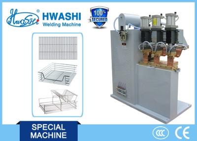 China Armário de cozinha de aço inoxidável de HWASHI que desliza a máquina de soldadura da cesta à venda
