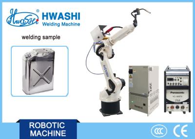 China Bidão industrial automático do metal do robô de soldadura do Mig de 6 linhas centrais que faz o sistema automático à venda