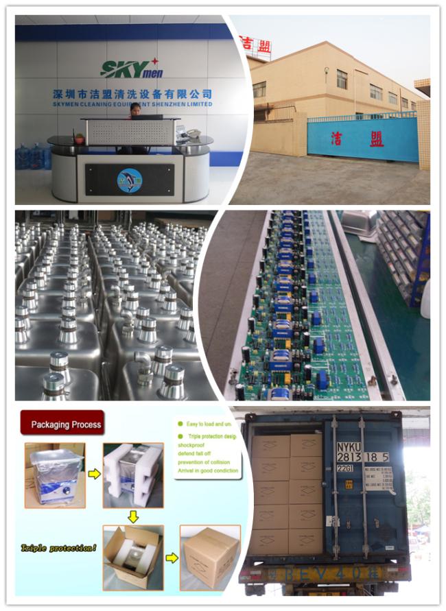Immersible ultrasonic transducer pack