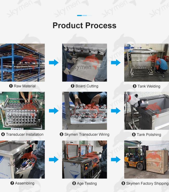 Ultrasonic cleaner internal components