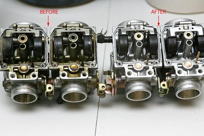 Before and after cleaning comparison