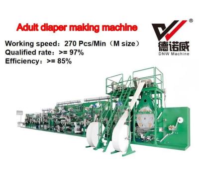 China Professional Super Absorbent Adult Diaper Manufacturering Machinery for sale