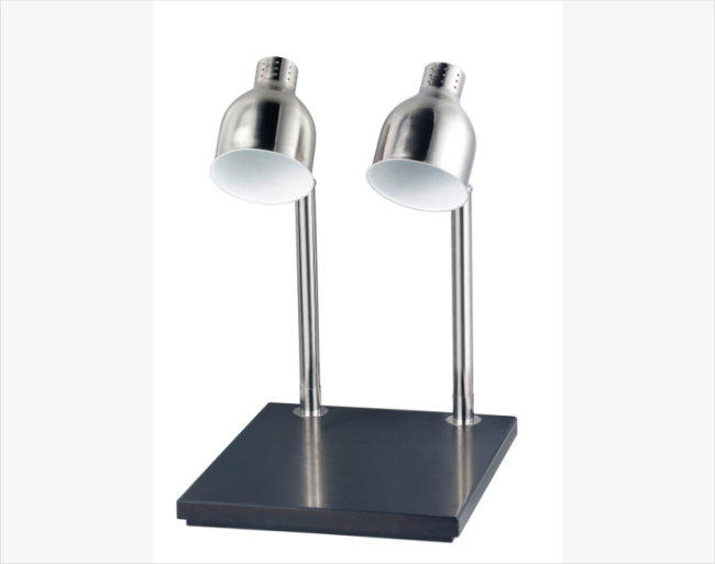Stainless Steel StanFood Warming Lamp Station with two 250W bulbs