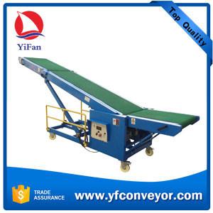 China Foldable mobile loading unloading belt conveyors for warehouse with limit space for sale