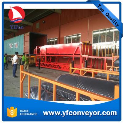 China Telescopic Belt Conveyor for Loading Fabric Rolls for sale