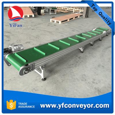 China Inclined Belt Conveyor with baffles for sale
