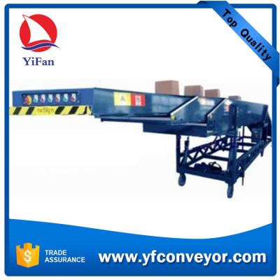 China Mobile Telescopic Belt Conveyor for warehouse without loading bay for sale