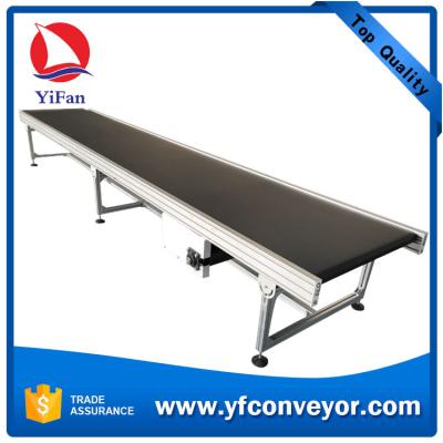 China Flat Belt Conveyor with Aluminum Frame for sale