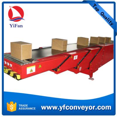 China 3 stages telescopic Belt Conveyor for Loading Unloading all size of trucks,vehicles for sale