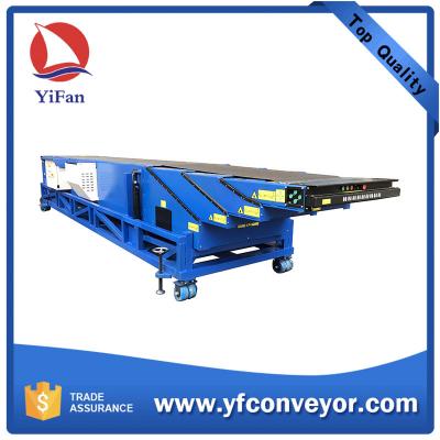 China Mobile Telescopic Belt conveyor for 20 ft & 40 ft container for sale
