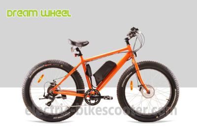 China 32km/H Electric Beach Cruiser Bikes , 4 Inch Fat Tire Beach Snow Electric Bike for sale