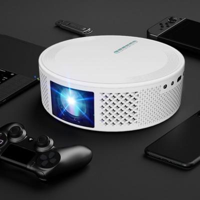 China Round Durable Movie Projector Small , CE Home LED Mini HD Projector Android for sale