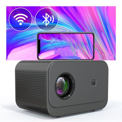 China Front Projection 1024*600P New Product Electric Focus LED+LCD HDMI Smart Projector for sale