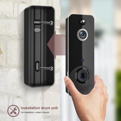 China App Smart Wireless Ring Doorbell With Chime 140 Degrees Wide Angle Low Power Video Door Bell for sale