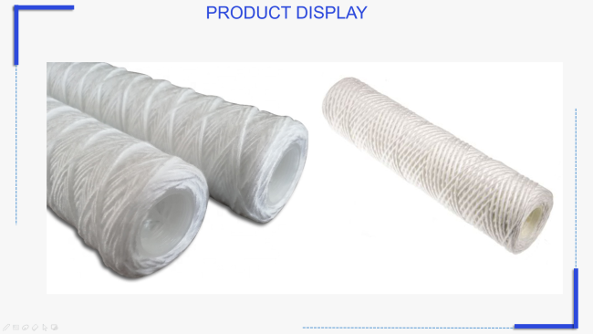 1 um 20 inch string wound sediment filter cartridge Low pressure drop for beer and beverages