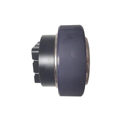 China PU Rubber AGV Motor Drive Wheel Small Rubber Wheels With Bearings 200mm OD for sale