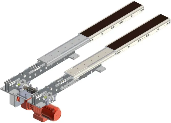 Hftb180X70*1300*1300*1200 Pallet Telescopic Fork Single Motor Single Deep Position