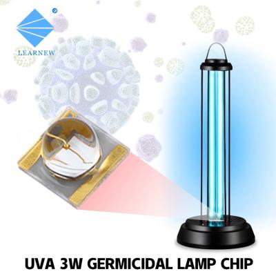 China Long life UVA Led 3W 405nm UV LED Chip with Low thermal resistance for sale