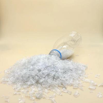 China Customized Cold Wash 100% Clear White Color RPET Bottle Plastic Flakes for sale