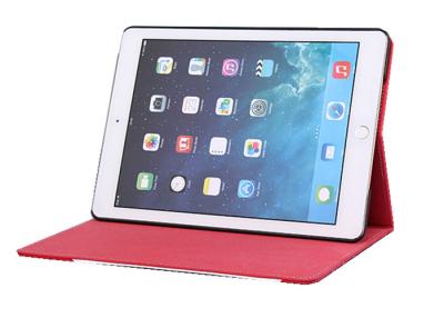 China PU überziehen schützenden schwarzen/Weiß/Rot Fall Fall-Litschi-Muster Ipad 6/iPad Air2 mit Leder zu verkaufen