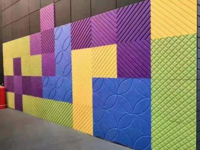 China placa acústica de umedecimento sadia dos painéis de parede de tapeçaria de 3D 9mm à venda