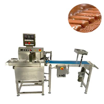 China Cake Chocolate Enrobing Machine Candy Biscuit Chocolate Enrober for sale