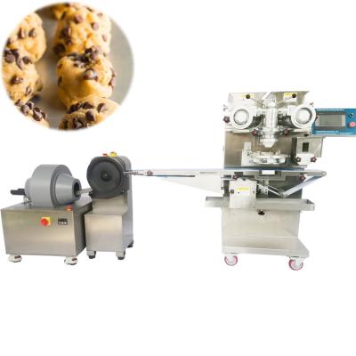 China Automatische Lebensmittelverarbeitungs-Maschinerie-gefrorene Schokoladen-Chip Cookie Dough Balls-Plätzchenteigbisse, die Maschine herstellen zu verkaufen