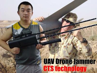 中国 3つのKM GPSの無人機の無線の妨害機、Glonass 5.8 GHZ無人機のための2.4 GHZの妨害機 販売のため