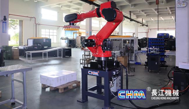 Close-up of robot arm mechanism