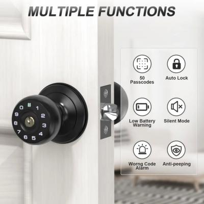 Chine Interior Room Deadbolt Digital Door Lock Aluminium Button Switch Office Door Ball Lock à vendre