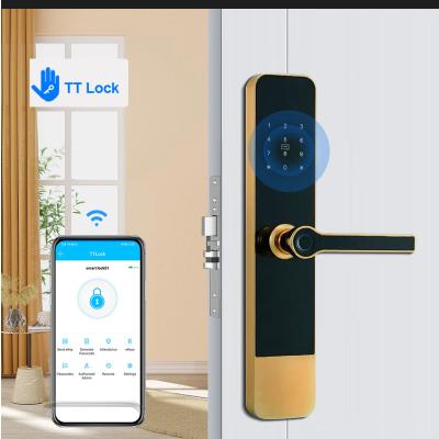 China TTLock Fingerprint Apartment Smart Door Lock Smartphone Wireless Remote Control for sale