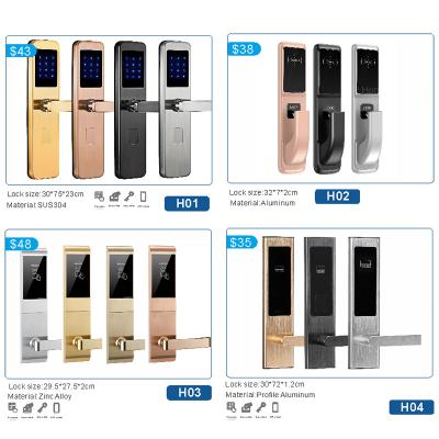 China Low Voltage Alarm and Mechanical Key Unlock Way Smart Hotel Locks with Beep Alarm for sale