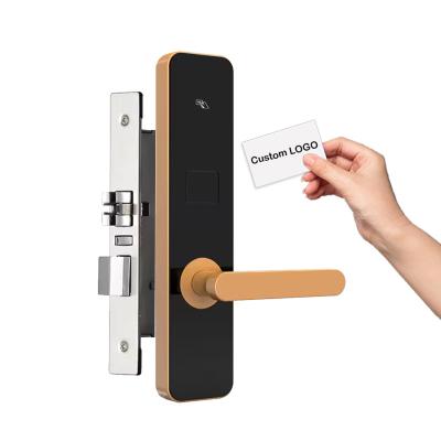 China Rfid Electronic Magnetic Card Radio Frequency Card Hotel Lock Management System Smart Home Hotel Keyless Door Lock for sale