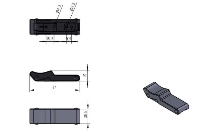 rubber latch, rubber toggle latch, rubber draw latch