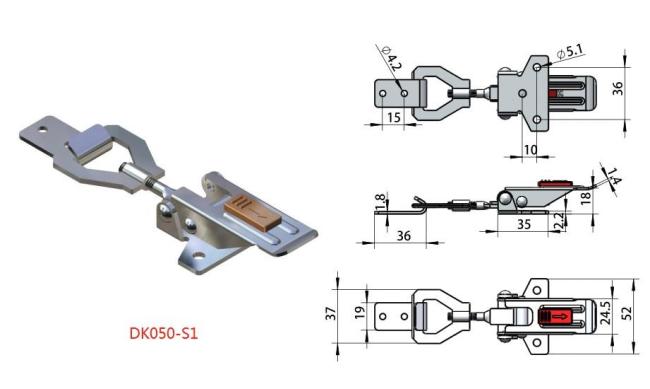 adjustable draw latch, draw latch, toggle latch