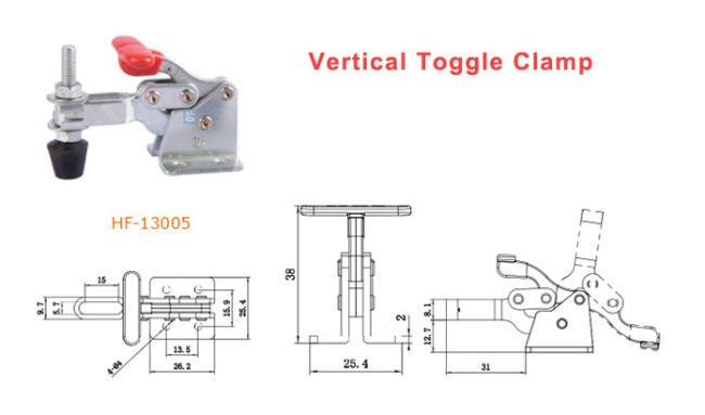 toggle clamp, vertical toggle clamp