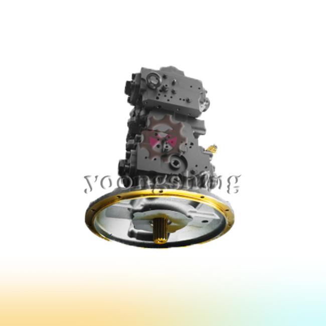 Excavator hydraulic pump detailed view 3