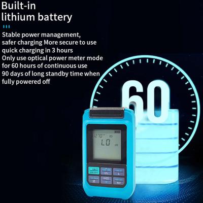 China Mini Fiber Optic Power Meter 4 Function Optical Power Meter with RJ45 Laser WIFI Network Rechargeable OPM for sale